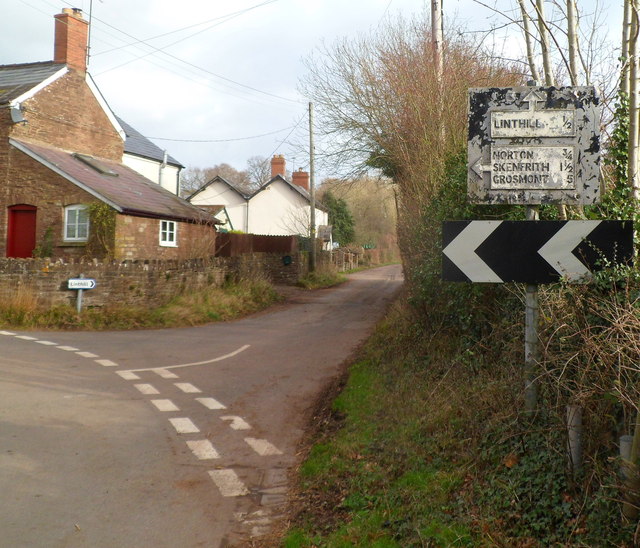 Old-style sign in Crossway