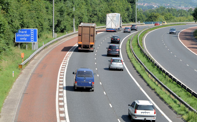 The M1, Dunmurry (2013-1) © Albert Bridge cc-by-sa/2.0 :: Geograph ...