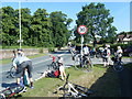 A551 in Barnston during Liverpool-Chester charity cycle ride