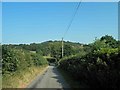 Narrow lane from the A470 near Bodnant