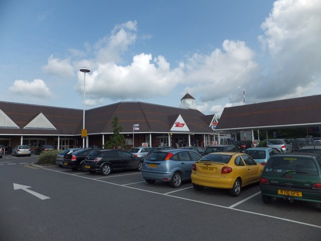 Tesco supermarket and car park, Chichester