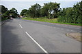 The A607 entering Barkston