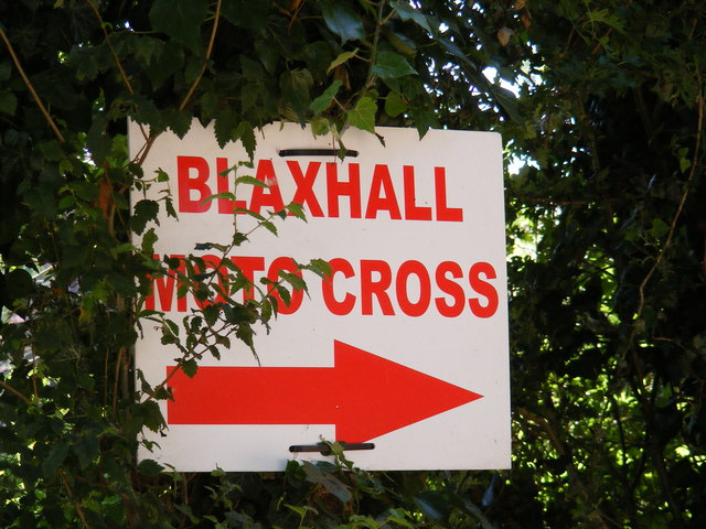 Blaxhall Moto Cross sign