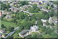 Pannal village centre from the air