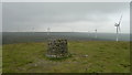 SD8416 : Summit cairn on Knowl Hill by Steven Haslington