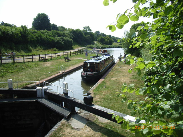 Narrowboat on Kennet & Avon Canal Hungerford