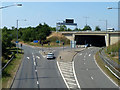 Part of roundabout at start of M40