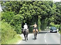 Horse Riders on Hill Lane