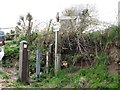 Gate and signpost on the Green Road 