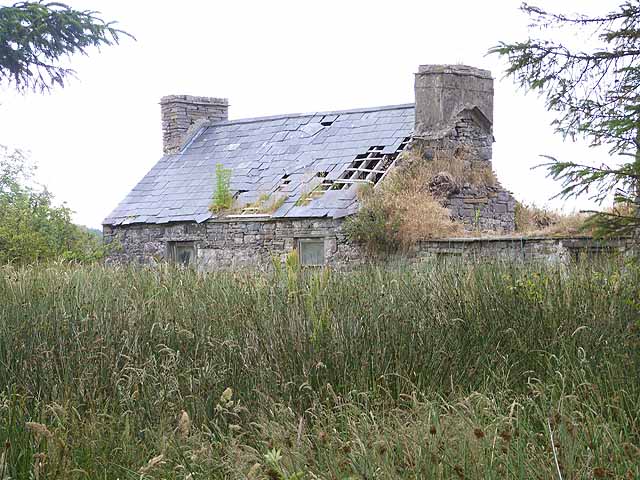 Ruined cottage at Ballyteige