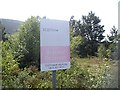 NO1390 : Scottish Water's 'Braemar Reservoir' sign by Stanley Howe