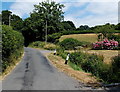 Road to Llanstephan Church passes Dol-wen