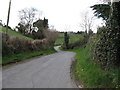 Tullydonnell Road winding its way to the Tullydonnell Bridge