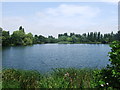 TQ7060 : The Railway Lake, Leybourne Lakes Country Park by Chris Whippet