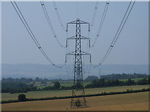 TQ7560 : Pylons, Medway Valley by Chris Whippet