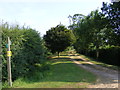 Footpath & entrance to College Farm