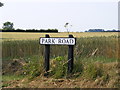 TM2984 : Park Road sign by Geographer