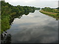 Roxburghshire Landscape : The River Tweed Downstream From Hunter Bridge, Kelso