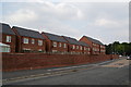 Red brick housing on Hunt Lane
