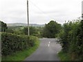 Moor Road approaching its junction with Ballydrumman Road