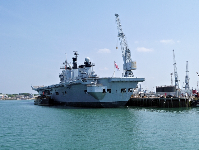 HMS Illustrious, HM Naval Dockyard, Portsmouth