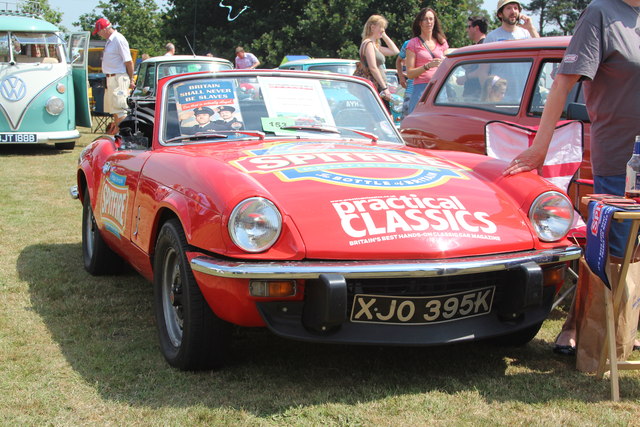 Shepherd Neame Triumph Spitfire at Appledore Show