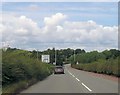 B4380 approaching road junction near Grange Farm