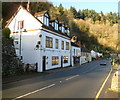 A view NW along the A466 in Tintern