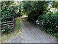 Entrance to Gromain Fishing Lodge near Erwood