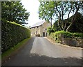 Looking up Bullhouse Lane