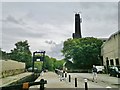 Lock 24E and sluice gate on Huddersfield Narrow Canal