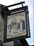 TQ8057 : The Black Horse sign by Oast House Archive