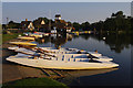 A selection of boats at Thorpeness boathouse