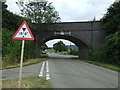 Disused railway bridge over Stathern Road near Harby