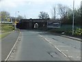 A726 passes under the railwayline