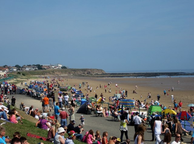 Crowds gathering for the Sunderland International Airshow