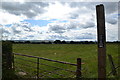 Footpath sign, near Mill Hill Farm