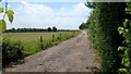 Track and public footpath