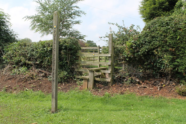 Stile and footpath entrance from Cropper Lane