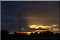 SJ3899 : Electricity pylons, near Aintree by Mike Pennington