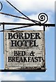 The Border Hotel sign, Kelso