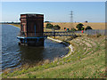 TQ0472 : Water tower, Staines reservoir by Alan Hunt