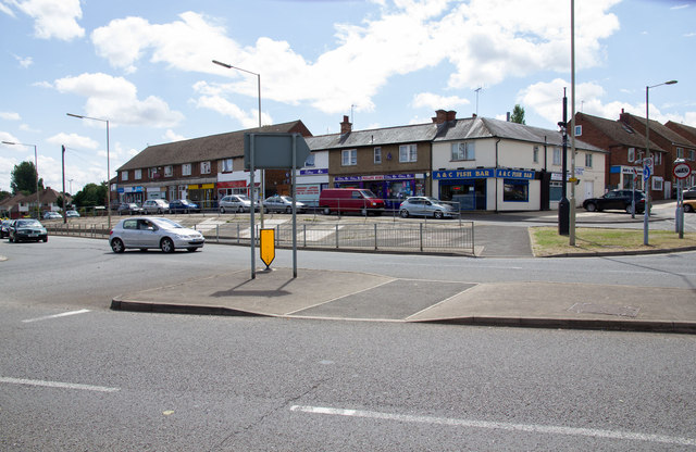 Shops by the roundabout