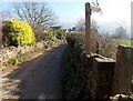 Sandpits Lane passes the Cotswold Way, Sandpits