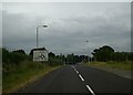 Roundabout sign near Pibwrlwyd