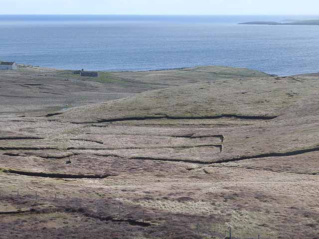 Peat moorland on Whalsay