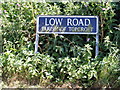 TM2893 : Low Road sign by Geographer