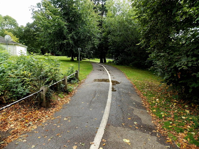 The Severn Way in central Newtown