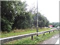 The A40 approaching the roundabout at Eynsham