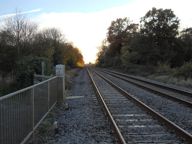 Railway crossing on Foxcovert Road near Werrington